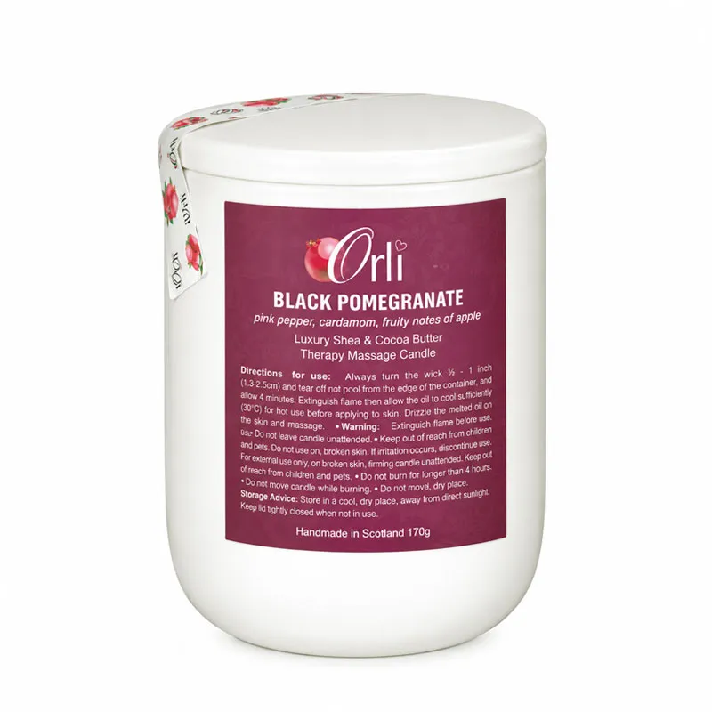شمع ماساژ انار سیاه اورلی 170 گرمی Orli black pomegranate 170g