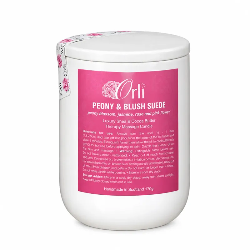 شمع ماساژ گل صد تومانی اورلی 170 گرمی Orli peony 170g